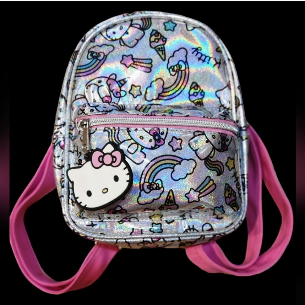 LIKE NEW Hello Kitty Mini Sparkle Backpack